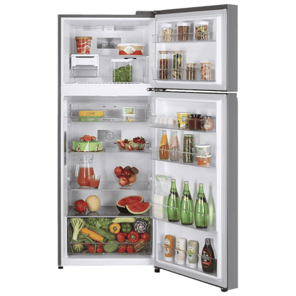 LG 398 Litres 2 Star Frost Free Double Door Convertible Refrigerator with Smart Diagnosis (GL-S422SPZY.DPZZEB, Shiny Steel)