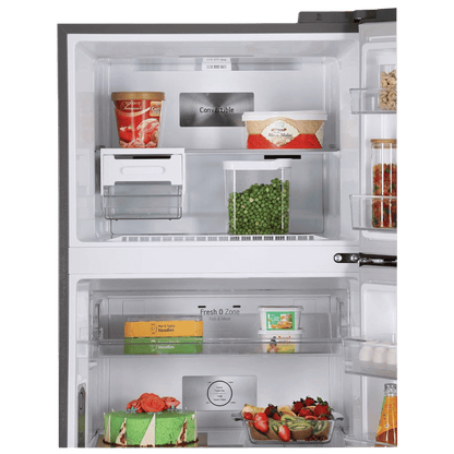 LG 398 Litres 2 Star Frost Free Double Door Convertible Refrigerator with Smart Diagnosis (GL-S422SPZY.DPZZEB, Shiny Steel)
