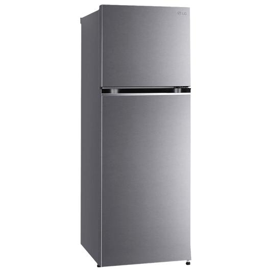 LG 380 Litres 2 Star Frost Free Double Door Refrigerator with Smart Diagnosis (GL-N412SDSY, Dazzle Steel)