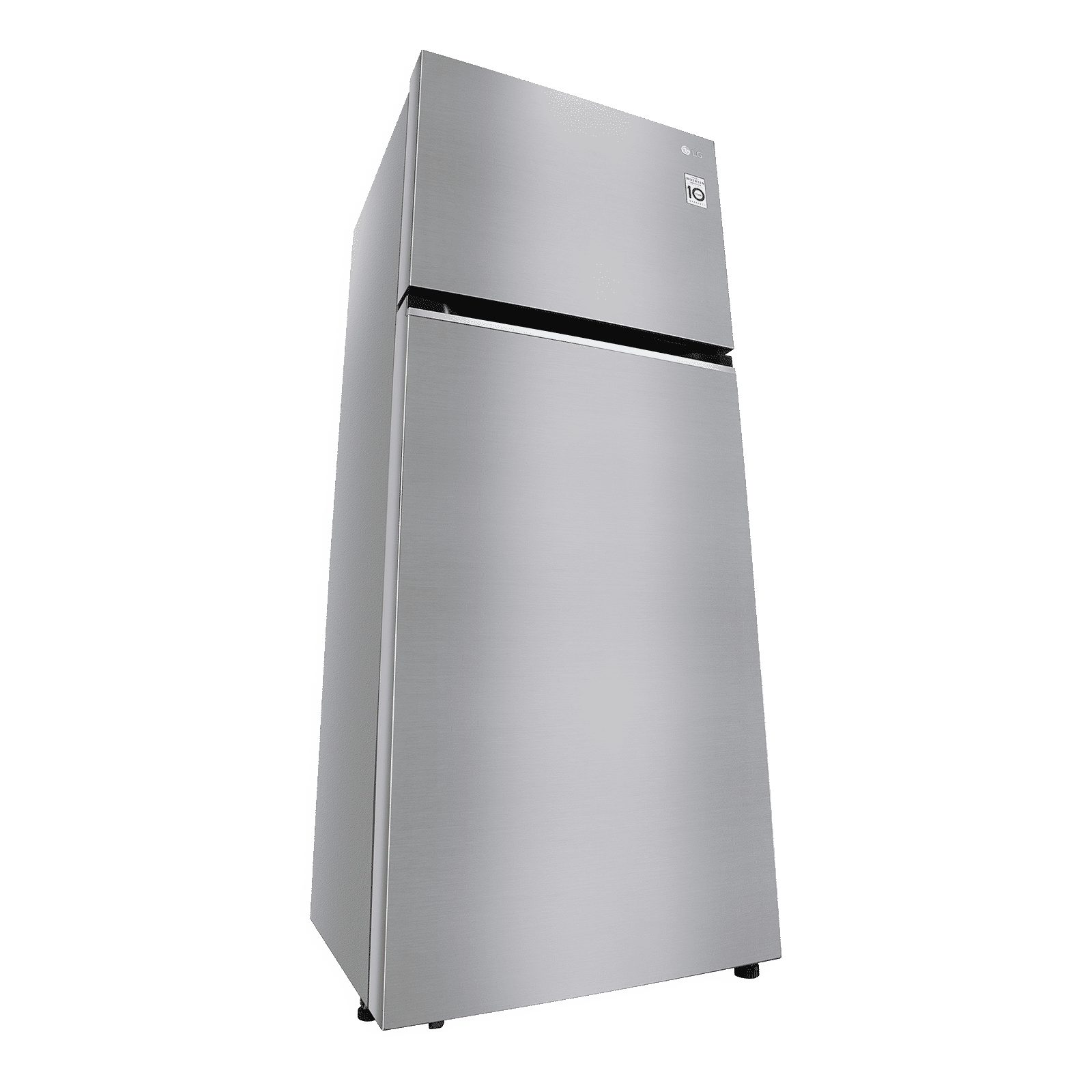 LG 380 Litres 2 Star Frost Free Double Door Refrigerator with Smart Diagnosis (GL-N412SDSY, Dazzle Steel)