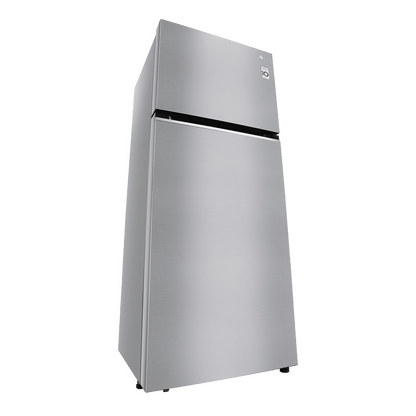 LG 380 Litres 2 Star Frost Free Double Door Refrigerator with Smart Diagnosis (GL-N412SDSY, Dazzle Steel)