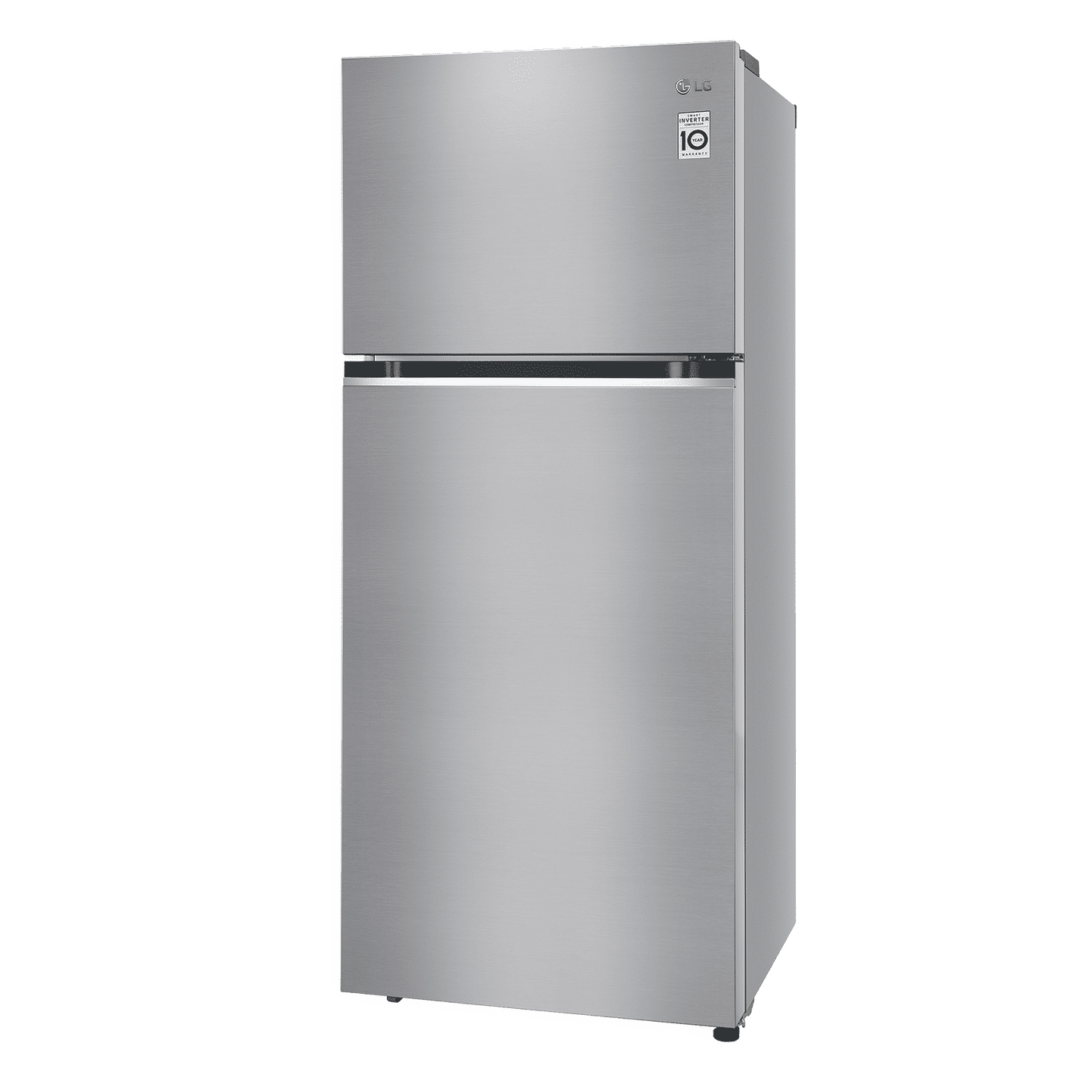 LG 380 Litres 2 Star Frost Free Double Door Refrigerator with Smart Diagnosis (GL-N412SDSY, Dazzle Steel)