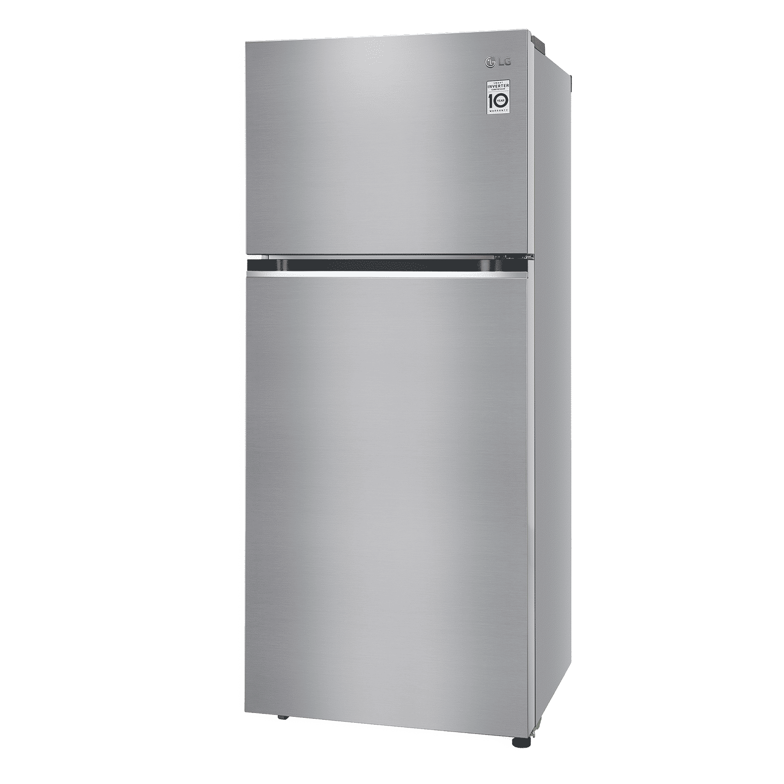 LG 380 Litres 2 Star Frost Free Double Door Refrigerator with Smart Diagnosis (GL-N412SDSY, Dazzle Steel)