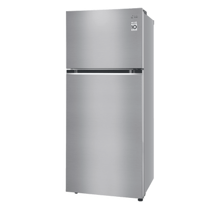 LG 380 Litres 2 Star Frost Free Double Door Refrigerator with Smart Diagnosis (GL-N412SDSY, Dazzle Steel)