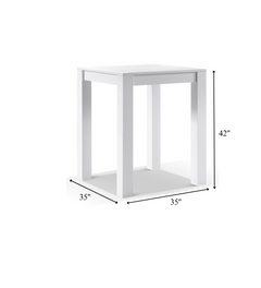 Perla Outdoor Patio Bar Sets 4 Chairs and 1 Table  Braided & Rope