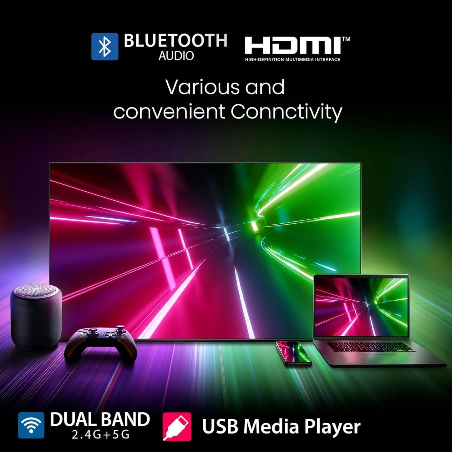 TOSHIBA C450 109.22 cm (43 inch) QLED 4K Ultra HD VIDDA TV with Regza Engine ZR