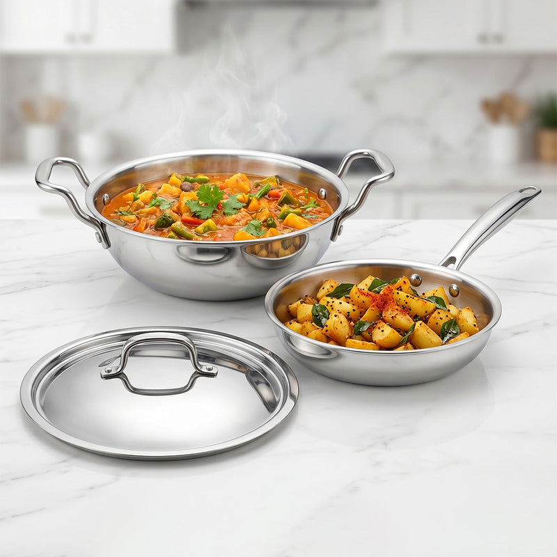 The Daily Cooking Duo (Kadai 24 cm + Fry Pan 22 cm)