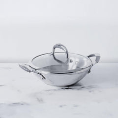 Meyer Select Stainless Steel Kadai 24cm (Induction & Gas Compatible)