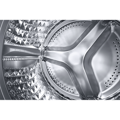 SAMSUNG 8 kg 5 Star Inverter Fully Automatic Front Load Washing Machine (WW80T504DAB1TL, AI Control Display, Black Caviar)