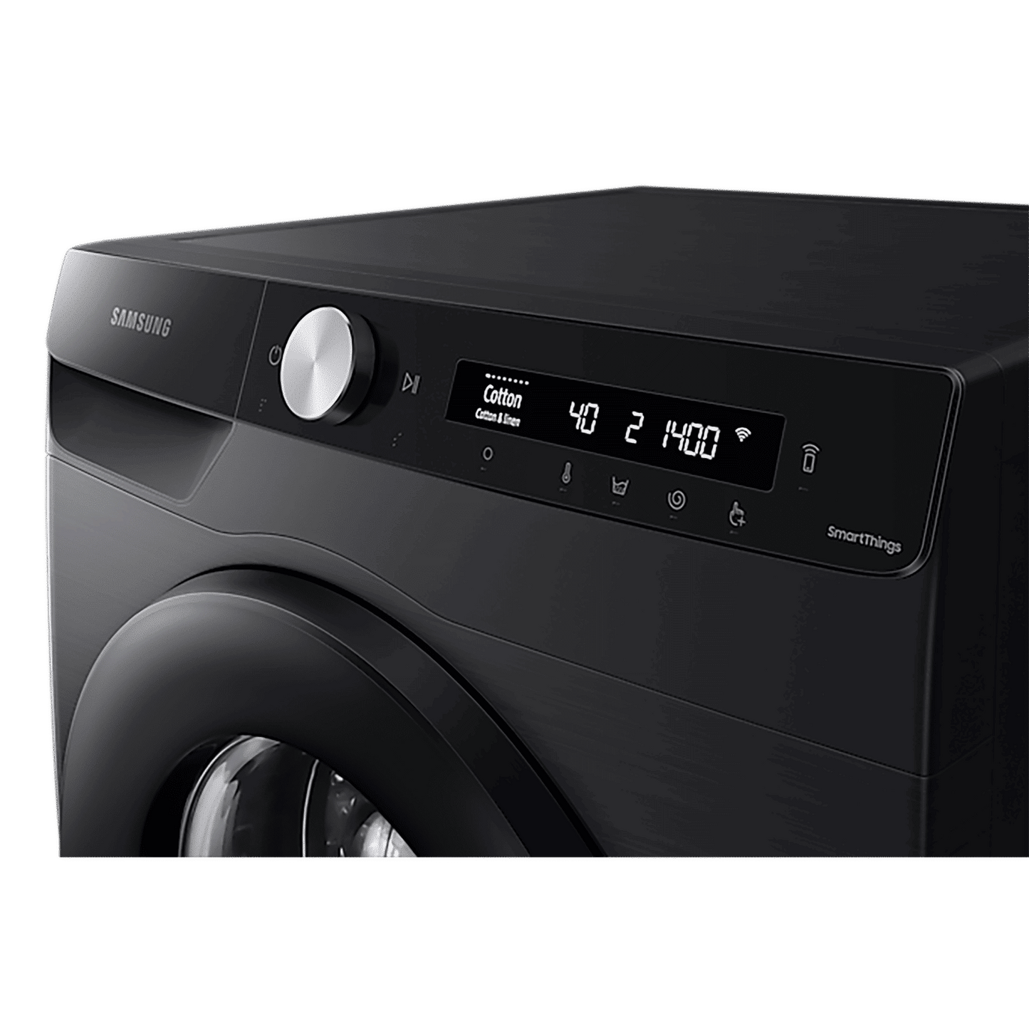 SAMSUNG 8 kg 5 Star Inverter Fully Automatic Front Load Washing Machine (WW80T504DAB1TL, AI Control Display, Black Caviar)