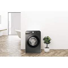 SAMSUNG 8 kg 5 Star Inverter Fully Automatic Front Load Washing Machine (WW80T504DAB1TL, AI Control Display, Black Caviar)