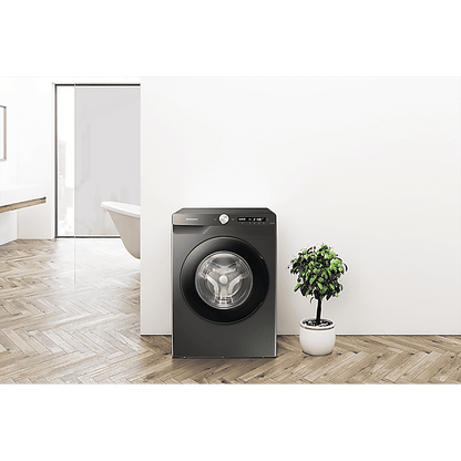 SAMSUNG 8 kg 5 Star Inverter Fully Automatic Front Load Washing Machine (WW80T504DAB1TL, AI Control Display, Black Caviar)