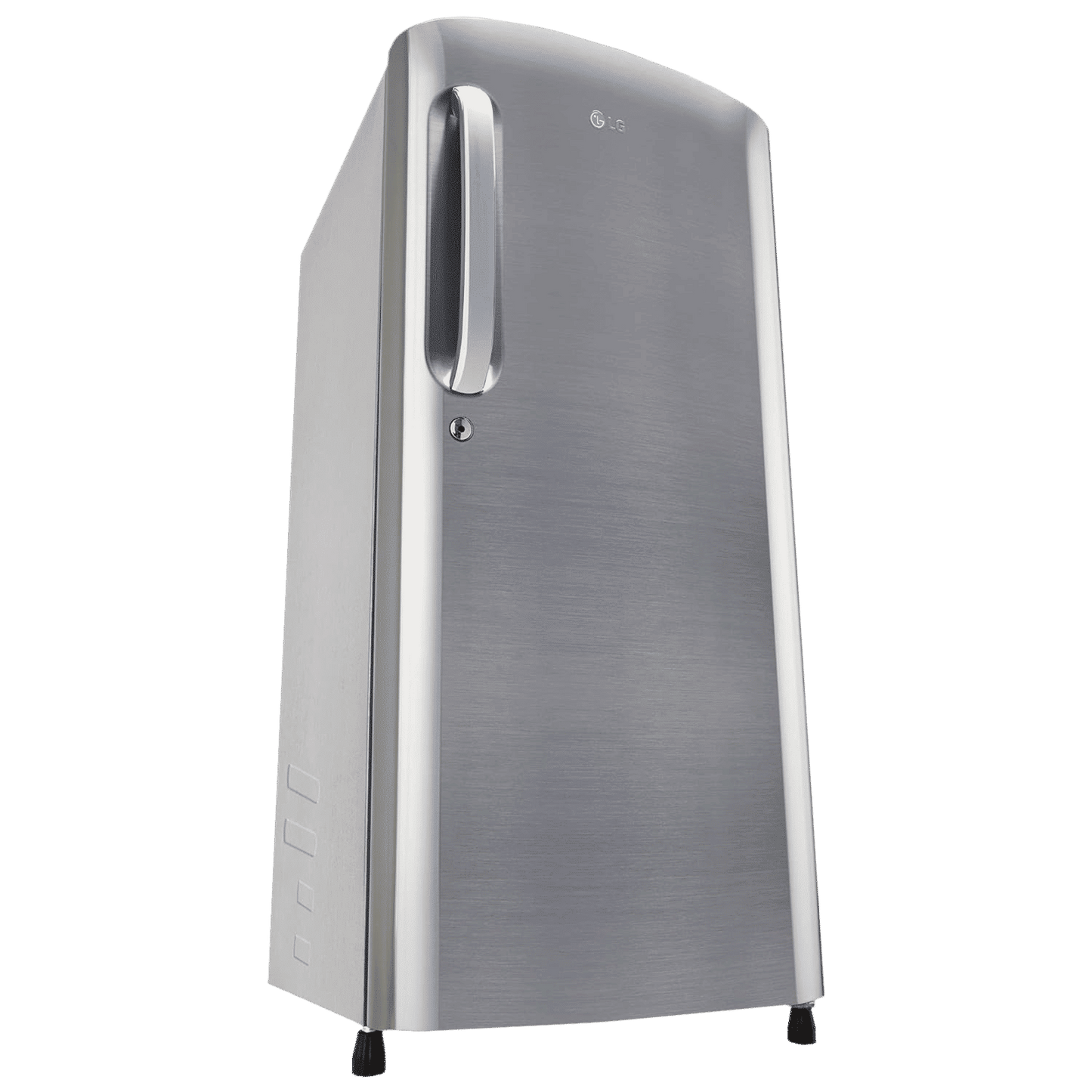 LG 185 Litres 3 Star Direct Cool Single Door Refrigerator with Stabilizer Free Operation (GL-B201APZD, Shiny Steel)
