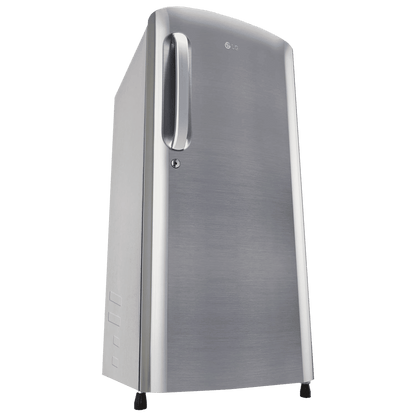 LG 185 Litres 3 Star Direct Cool Single Door Refrigerator with Stabilizer Free Operation (GL-B201APZD, Shiny Steel)