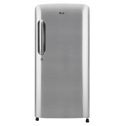 LG 185 Litres 3 Star Direct Cool Single Door Refrigerator with Stabilizer Free Operation (GL-B201APZD, Shiny Steel)