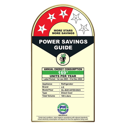 LG 185 Litres 3 Star Direct Cool Single Door Refrigerator with Stabilizer Free Operation (GL-B201APZD, Shiny Steel)