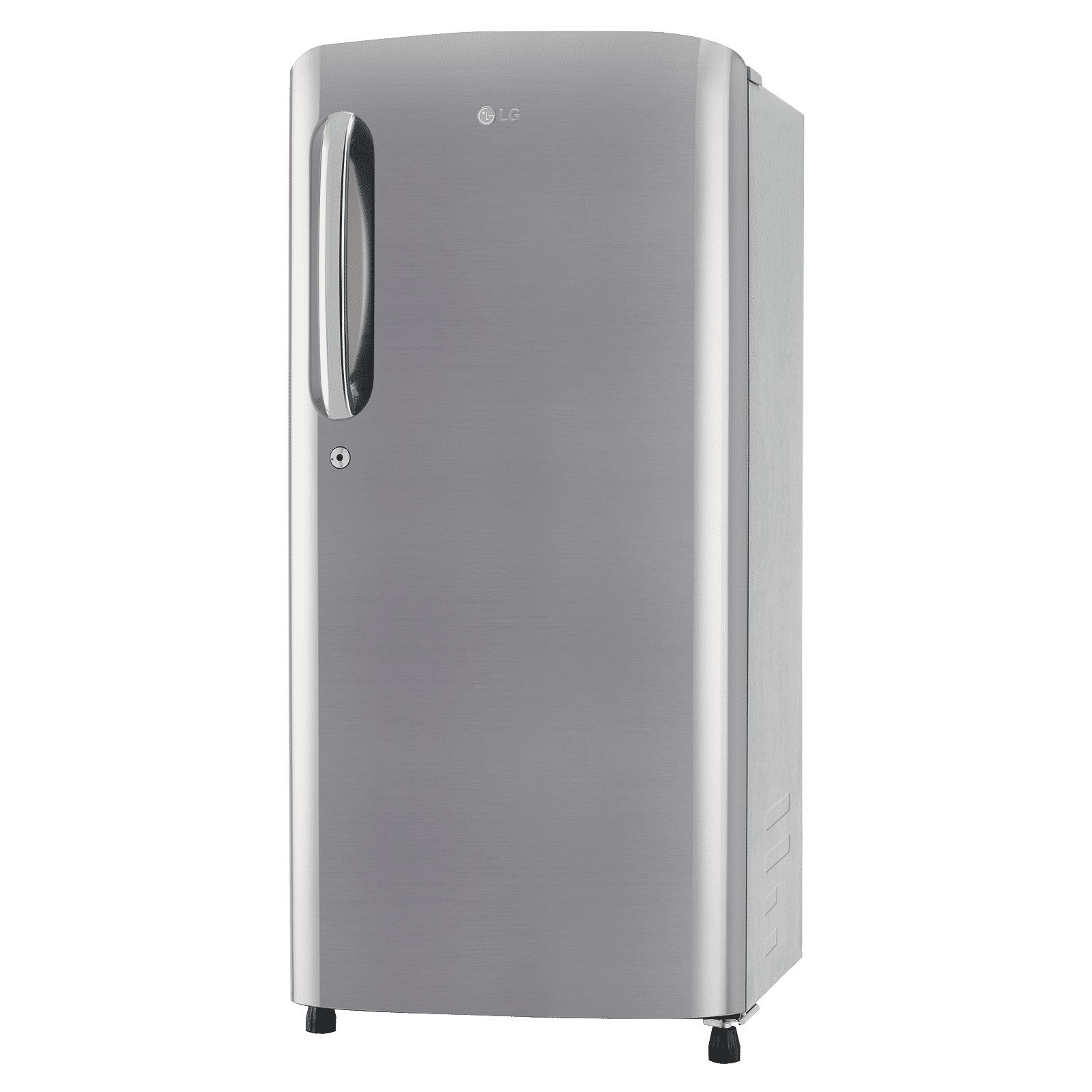 LG 185 Litres 3 Star Direct Cool Single Door Refrigerator with Stabilizer Free Operation (GL-B201APZD, Shiny Steel)