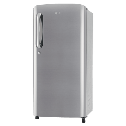 LG 185 Litres 3 Star Direct Cool Single Door Refrigerator with Stabilizer Free Operation (GL-B201APZD, Shiny Steel)