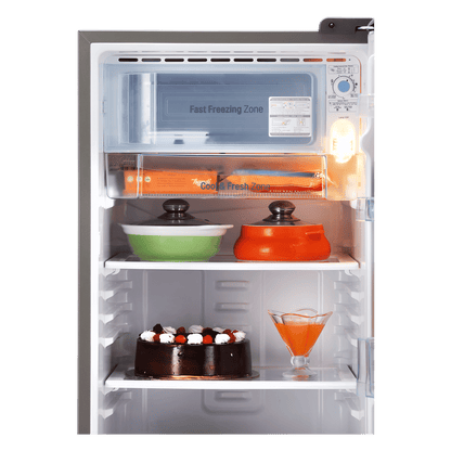 LG 185 Litres 3 Star Direct Cool Single Door Refrigerator with Stabilizer Free Operation (GL-B201APZD, Shiny Steel)