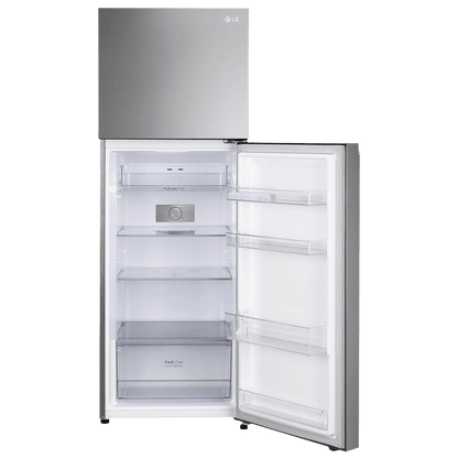 LG 322 Litres 2 Star Frost Free Double Door Convertible Refrigerator with Multi Air Flow System (GL-S342SPZY, Shiny Steel)
