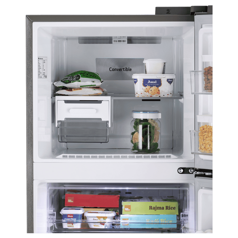 LG 322 Litres 2 Star Frost Free Double Door Convertible Refrigerator with Multi Air Flow System (GL-S342SPZY, Shiny Steel)