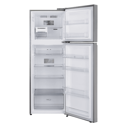 LG 322 Litres 2 Star Frost Free Double Door Convertible Refrigerator with Multi Air Flow System (GL-S342SPZY, Shiny Steel)