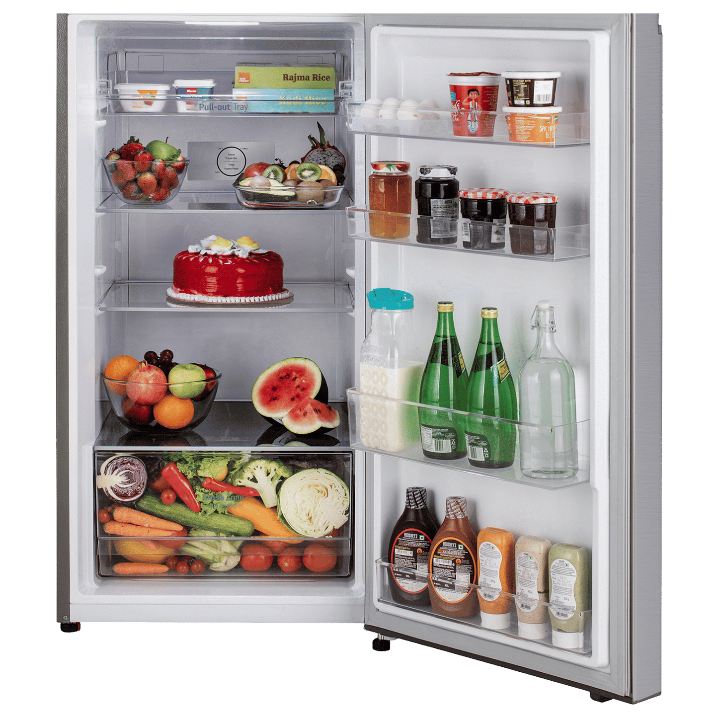 LG 322 Litres 2 Star Frost Free Double Door Convertible Refrigerator with Multi Air Flow System (GL-S342SPZY, Shiny Steel)