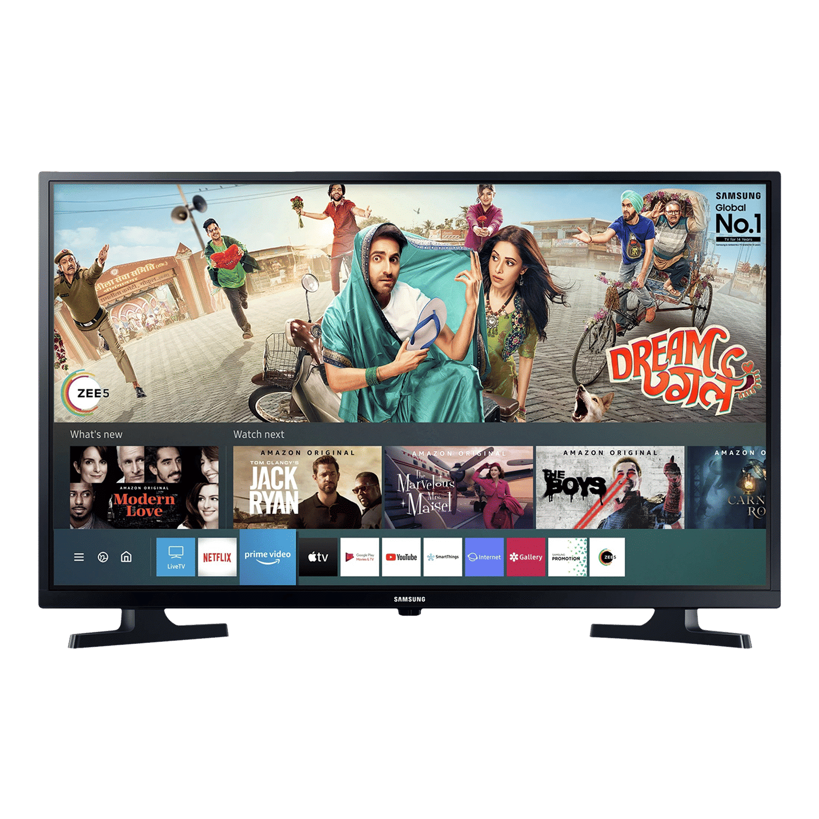 SAMSUNG Series 4 80 cm (32 inch) HD Ready LED Smart Tizen TV with Hyper Real Picture Engine (2020 Model)