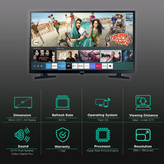 SAMSUNG Series 4 80 cm (32 inch) HD Ready LED Smart Tizen TV with Hyper Real Picture Engine (2020 Model)