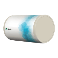 AO Smith Elegance Slim-LHS 25 Litres 3 Star Horizontal Storage Water Geyser with Glass Coated Incoloy Heating Element (White)