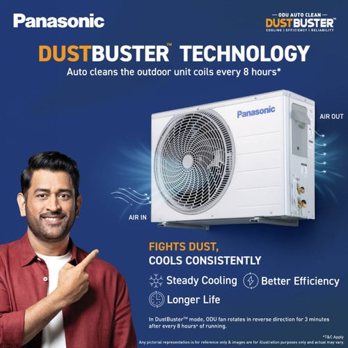 Panasonic 1.5 Ton 3 Star Inverter Split AC | Copper Condenser | 8-in-1 Convertible | PM 0.1 Filter | 4-Way Swing | Wi-Fi & Voice Control (CSEU18CKY3XFMH, 2026 Model)
