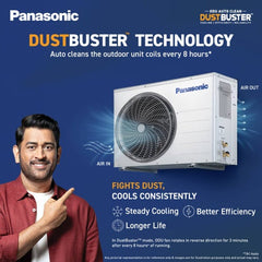 Panasonic 2 Ton 3 Star Inverter Split AC | Copper Condenser | 8-in-1 Convertible | PM 0.1 Filter | 4-Way Swing (CSEU24CKY3F, 2026 Model)