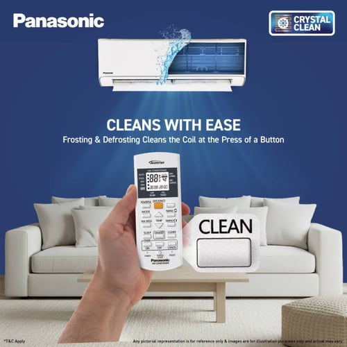 Panasonic 2 Ton 3 Star Inverter Split AC | Copper Condenser | 8-in-1 Convertible | PM 0.1 Filter | 4-Way Swing (CSEU24CKY3F, 2026 Model)