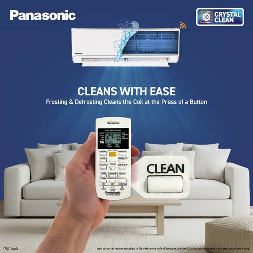 Panasonic 2 Ton 5 Star Inverter Split AC | Copper Condenser | 8-in-1 Convertible | PM 0.1 Filter | 4-Way Swing | Wi-Fi & Voice Control (CSEU24CKY5FM, 2026 Model)