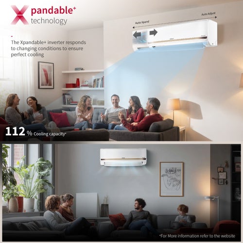 Hitachi 1 Ton 3 Star Inverter Split AC | Hot & Cold | 4 Way Swing | Long Air Throw | Silent Mode (RASG312PCDISS1TSPL, 2026 Model - New BEE Rating) White