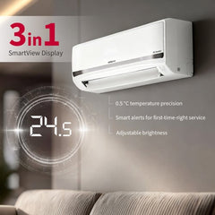 Hitachi 1 Ton 5 Star Inverter Split AC | Convertible Cooling | 4 Way Swing | Long Air Throw | Silent Mode (RASV518PCDIST15TSPL, 2026 Model - New BEE Rating) White