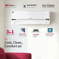 Hitachi 1.5 Ton 5 Star Inverter Split AC | Convertible Cooling | 4 Way Swing | Wi-Fi & Voice Control | Long Air Throw (RASX518PCDISM115TSPL, 2026 Model - New BEE Rating) White