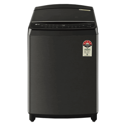 LG 10 kg 5 Star Inverter Fully Automatic Top Load Washing Machine (THD10SWP.APBQEIL, In-Built Heater, Platinum Black)