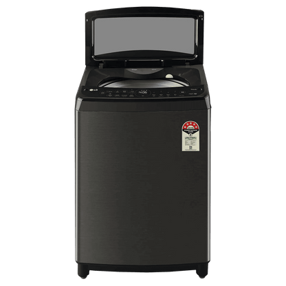 LG 10 kg 5 Star Inverter Fully Automatic Top Load Washing Machine (THD10SWP.APBQEIL, In-Built Heater, Platinum Black)