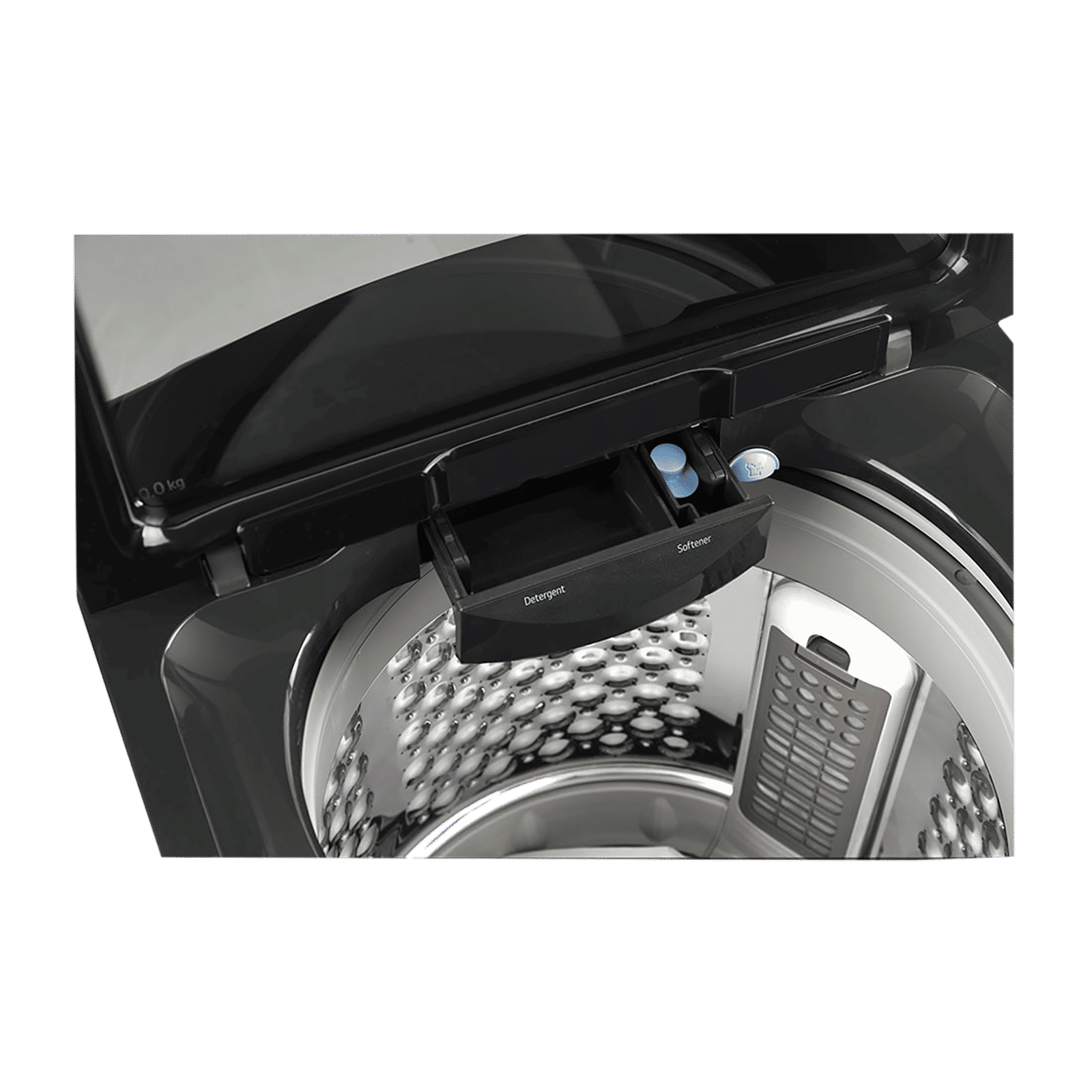LG 10 kg 5 Star Inverter Fully Automatic Top Load Washing Machine (THD10SWP.APBQEIL, In-Built Heater, Platinum Black)