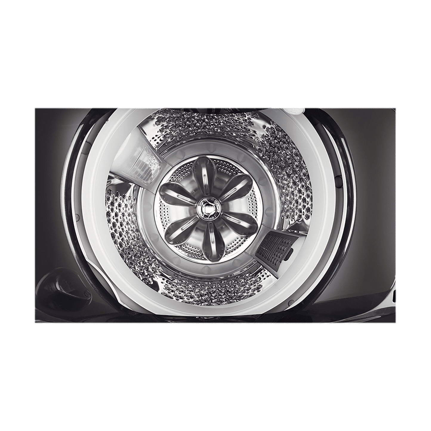 LG 10 kg 5 Star Inverter Fully Automatic Top Load Washing Machine (THD10SWP.APBQEIL, In-Built Heater, Platinum Black)