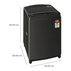 LG 10 kg 5 Star Inverter Fully Automatic Top Load Washing Machine (THD10SWP.APBQEIL, In-Built Heater, Platinum Black)