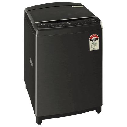 LG 10 kg 5 Star Inverter Fully Automatic Top Load Washing Machine (THD10SWP.APBQEIL, In-Built Heater, Platinum Black)