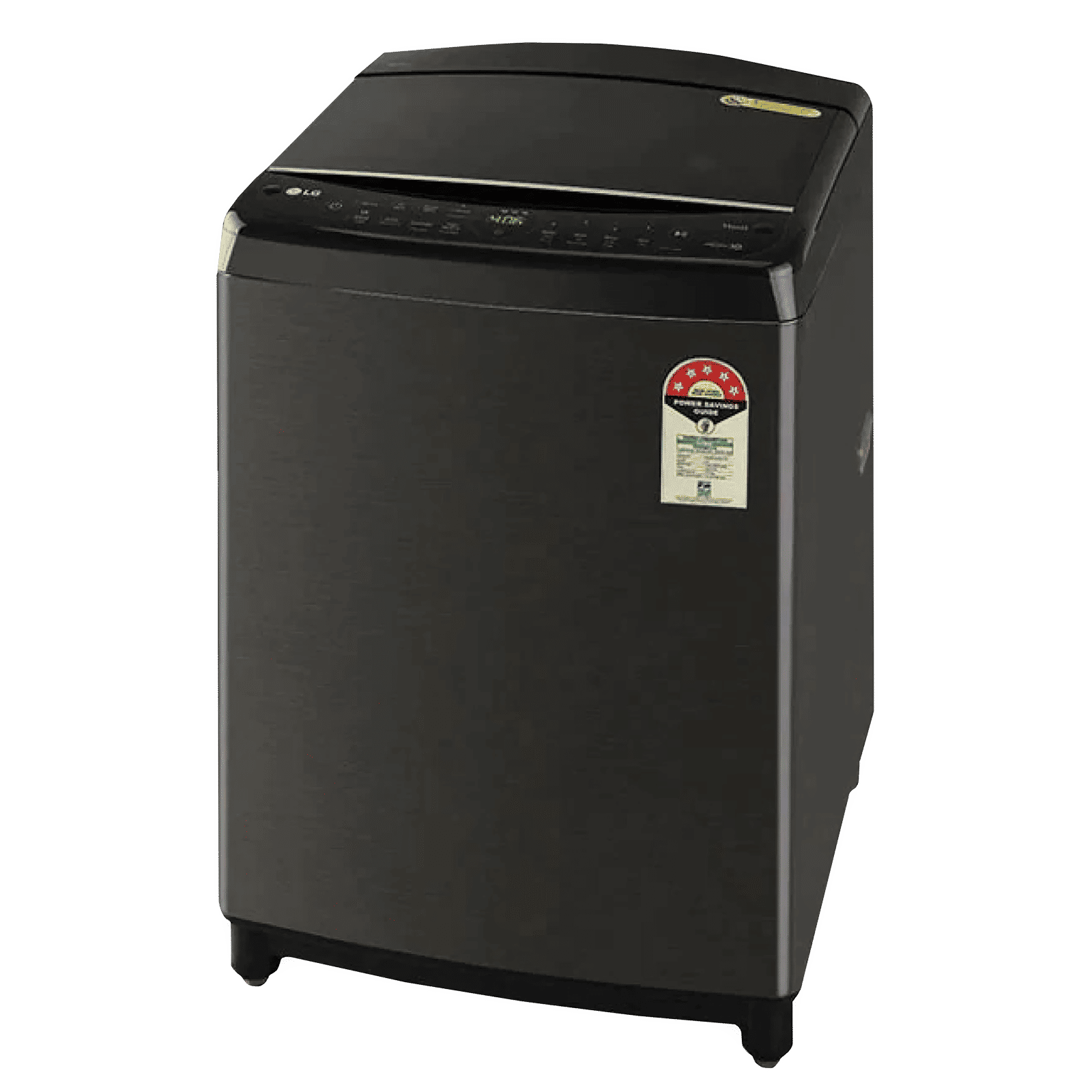 LG 10 kg 5 Star Inverter Fully Automatic Top Load Washing Machine (THD10SWP.APBQEIL, In-Built Heater, Platinum Black)
