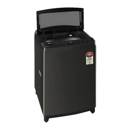 LG 10 kg 5 Star Inverter Fully Automatic Top Load Washing Machine (THD10SWP.APBQEIL, In-Built Heater, Platinum Black)