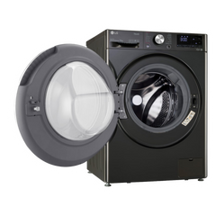 LG 11 kg 5 Star Inverter Fully Automatic Front Load Washing Machine (FHP1411Z9B.ABLQEIL, Steam Wash Technology, Black)