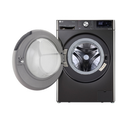 LG 11 kg 5 Star Inverter Fully Automatic Front Load Washing Machine (FHP1411Z9B.ABLQEIL, Steam Wash Technology, Black)