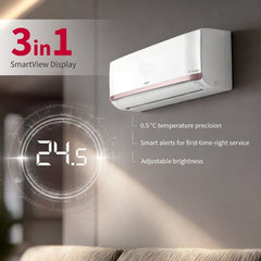Hitachi 1.5 Ton 3 Star Inverter Split AC | Hybrid Convertible | 4 Way Swing | Wi-Fi & Voice Control | Long Air Throw (RASY319PCDISL15TSPL, 2026 Model - New BEE Rating) White