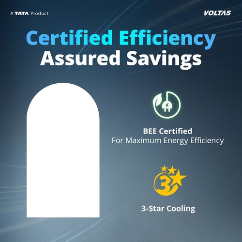 Voltas 1 Ton 3 Star Inverter Split AC | Copper | 4-in-1 Adjustable Mode | Anti-Dust Filter | Turbo Cooling | High Ambient Cooling (123INVVECTRAELEGANT1TSPL, 2026 Model)