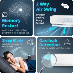 Voltas 1 Ton 3 Star Inverter Split AC | Copper | 4-in-1 Adjustable Mode | Anti-Dust Filter | Turbo Cooling | High Ambient Cooling (123INVVECTRAELEGANT1TSPL, 2026 Model)
